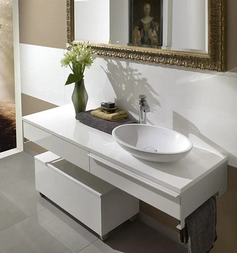 Раковина Villeroy & Boch Loop & Friends 38 x 58.5 см 515100R1 накладная Раковина Villeroy & Boch Loop & Friends 38 x 58.5 см 515100R1 накладная