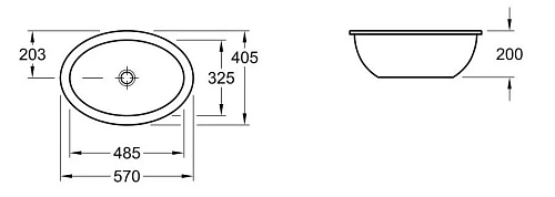 Раковина Villeroy & Boch Loop & Friends 41 x 57 см 616120R1 под столешницу Раковина Villeroy & Boch Loop & Friends 41 x 57 см 616120R1 под столешницу