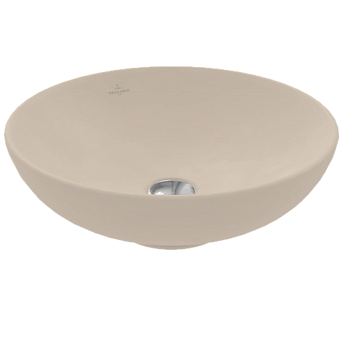 Раковина Villeroy & Boch Loop&Friends 42 x 42 см Almond CeramicPlus 4A4601AM накладная Раковина Villeroy & Boch Loop&Friends 42 x 42 см Almond CeramicPlus 4A4601AM накладная