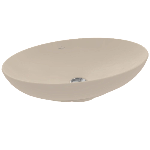 Раковина Villeroy & Boch Loop&Friends 56 x 38 см Almond CeramicPlus 4A4700AM накладная Раковина Villeroy & Boch Loop&Friends 56 x 38 см Almond CeramicPlus 4A4700AM накладная