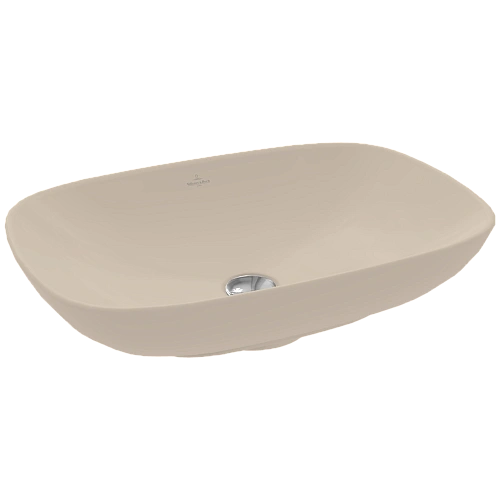 Раковина Villeroy & Boch Loop&Friends 56 x 38 см Almond CeramicPlus 4A4901AM накладная Раковина Villeroy & Boch Loop&Friends 56 x 38 см Almond CeramicPlus 4A4901AM накладная