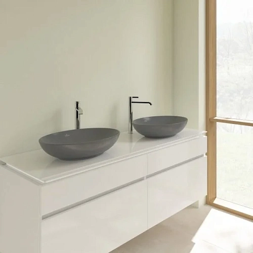 Раковина Villeroy & Boch Loop&Friends 56 x 38 см Graphite CeramicPlus 4A4701i4 накладная Раковина Villeroy & Boch Loop&Friends 56 x 38 см Graphite CeramicPlus 4A4701i4 накладная