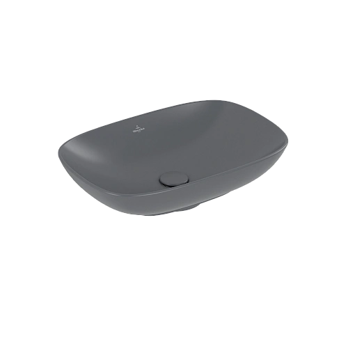 Раковина Villeroy & Boch Loop&Friends 56 x 38 см Graphite CeramicPlus 4A4900i4 накладная Раковина Villeroy & Boch Loop&Friends 56 x 38 см Graphite CeramicPlus 4A4900i4 накладная