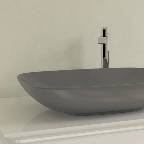 Раковина Villeroy & Boch Loop&Friends 62 x 42 см Graphite CeramicPlus 4A5000i4 накладная Раковина Villeroy & Boch Loop&Friends 62 x 42 см Graphite CeramicPlus 4A5000i4 накладная