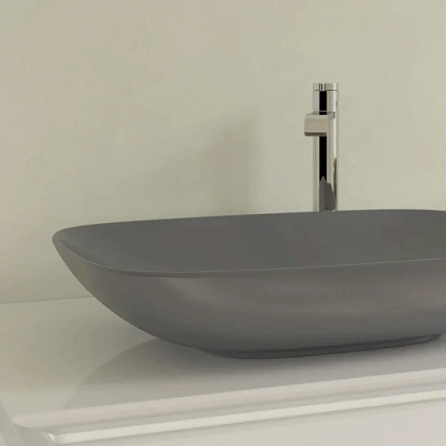 Раковина Villeroy & Boch Loop&Friends 62 x 42 см Graphite CeramicPlus 4A5000i4 накладная Раковина Villeroy & Boch Loop&Friends 62 x 42 см Graphite CeramicPlus 4A5000i4 накладная
