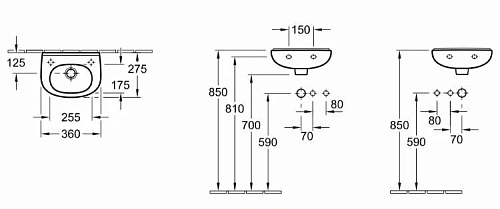 Раковина Villeroy & Boch O.Novo 53603601 (5360 36 01) Раковина Villeroy & Boch O.Novo 53603601 (5360 36 01)
