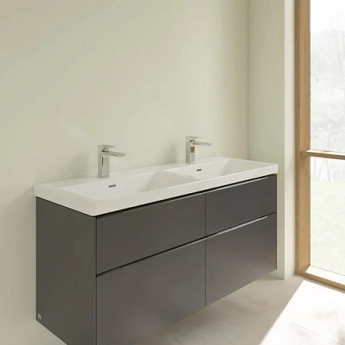 Раковина Villeroy & Boch Subway 3.0 двойная 130 x 47 см 4A71D501 Раковина Villeroy & Boch Subway 3.0 двойная 130 x 47 см 4A71D501