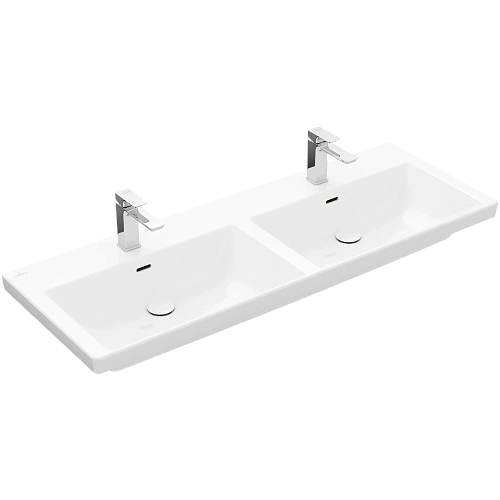 Раковина Villeroy & Boch Subway 3.0 двойная 130 x 47 см 4A71D5R1 Раковина Villeroy & Boch Subway 3.0 двойная 130 x 47 см 4A71D5R1
