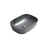Раковина Vincea VBS-102MG 455x325x135 керамическая, накладная, серый матовый Раковина Vincea VBS-102MG 455x325x135 керамическая, накладная, серый матовый