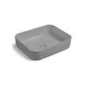Раковина Vincea VBS-105MG, 500*410*130 керамическая, накладная, матовый серый Раковина Vincea VBS-105MG, 500*410*130 керамическая, накладная, матовый серый