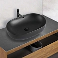 Раковина Vincea VBS-113MB, 600x415x135 керамическая, накладная, цвет черный матовый Раковина Vincea VBS-113MB, 600x415x135 керамическая, накладная, цвет черный матовый