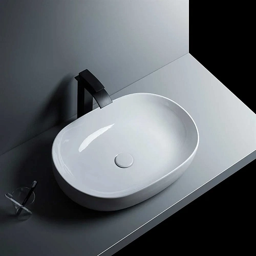 Раковина Vincea VBS-301, 480x350x135 накладная, белая Раковина Vincea VBS-301, 480x350x135 накладная, белая