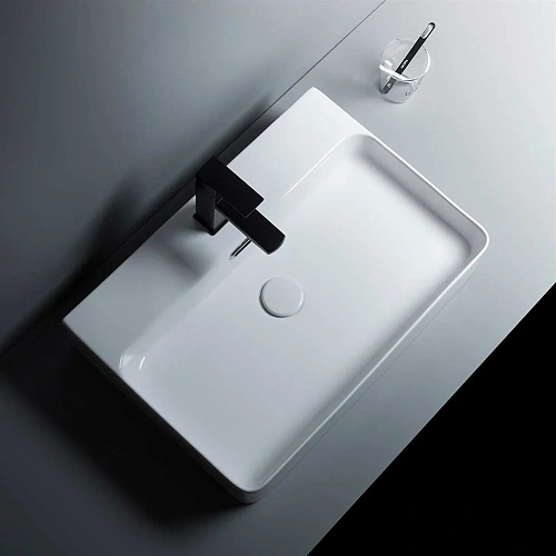 Раковина Vincea VBS-303, 600x420x130 накладная, белая Раковина Vincea VBS-303, 600x420x130 накладная, белая