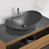 Раковина Vincea VBS-508MA, 615x360x155 керамическая, накладная, цвет антрацит матовый