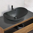 Раковина Vincea VBS-508MB, 615x360x155 керамическая, накладная, цвет черный матовый Раковина Vincea VBS-508MB, 615x360x155 керамическая, накладная, цвет черный матовый