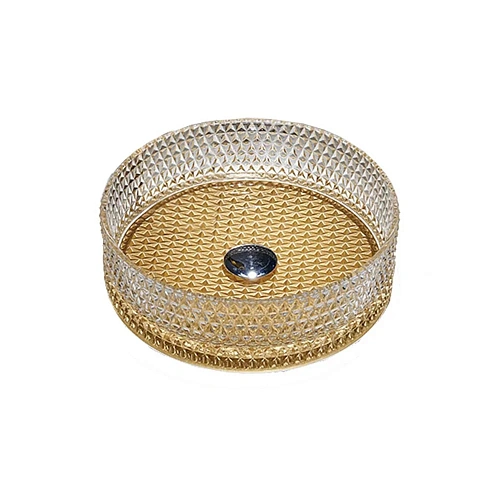 Раковина Vincea VBS-5GL04, 400x400x125, накладная, цвет прозрачный/золото Раковина Vincea VBS-5GL04, 400x400x125, накладная, цвет прозрачный/золото