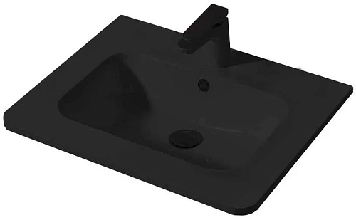 Раковина Vincea VCB-1A600B из искусственного камня, цвет черный Раковина Vincea VCB-1A600B из искусственного камня, цвет черный