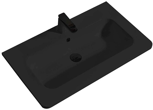 Раковина Vincea VCB-1A800B из искусственного камня, цвет черный Раковина Vincea VCB-1A800B из искусственного камня, цвет черный