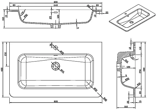 Раковина Vincea VCB-1A800B из искусственного камня, цвет черный Раковина Vincea VCB-1A800B из искусственного камня, цвет черный