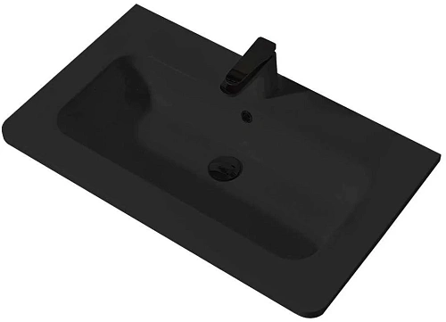 Раковина Vincea VCB-1A800B из искусственного камня, цвет черный Раковина Vincea VCB-1A800B из искусственного камня, цвет черный