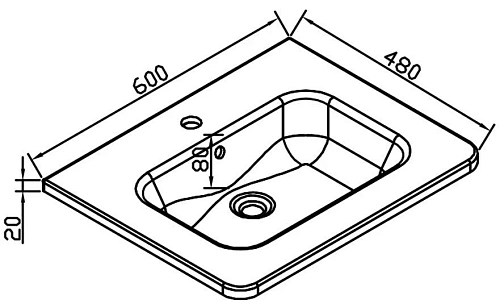 Раковина Vincea VCB-1RA600B черная Раковина Vincea VCB-1RA600B черная