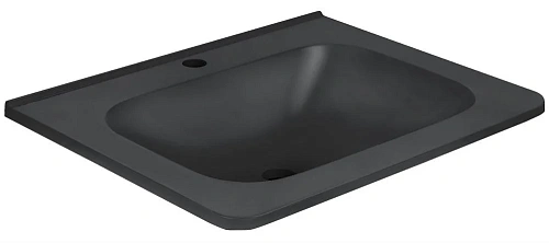 Раковина Vincea VCB-2VP600B из кварцевого камня, черная Раковина Vincea VCB-2VP600B из кварцевого камня, черная