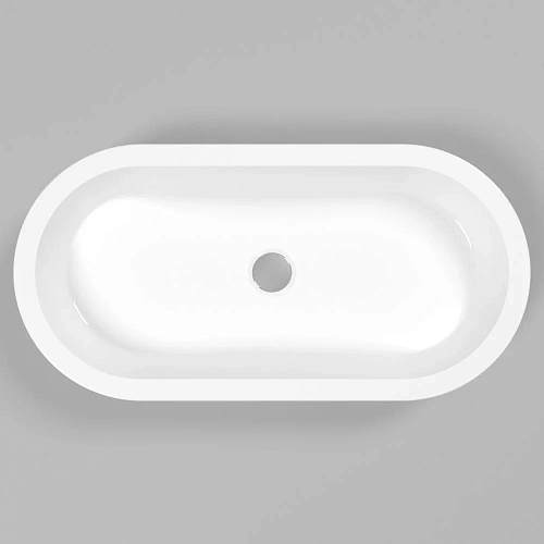 Раковина WHITECROSS Malachite D 70x35 (белый глянец) 0724.070035.100 Раковина WHITECROSS Malachite D 70x35 (белый глянец) 0724.070035.100