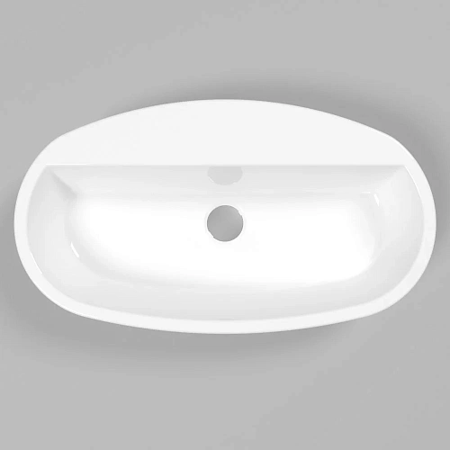 Раковина WHITECROSS Obsidian D 65x37 (белый глянец) 0736.065037.100 Раковина WHITECROSS Obsidian D 65x37 (белый глянец) 0736.065037.100