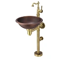 Раковина медная Bronze de Luxe 10104BR напольная со смесителем Раковина медная Bronze de Luxe 10104BR напольная со смесителем