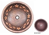 Раковина медная Bronze de Luxe R101, цвет - Desert Rose (пустынная роза), 42 х 42 х 15 см R101_desert_rose