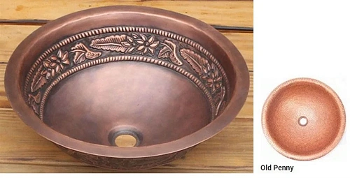 Раковина медная Bronze de Luxe R108, цвет - Old Penny (медь с патиной), 42 х 42 х 15 см R108_old_penny Раковина медная Bronze de Luxe R108, цвет - Old Penny (медь с патиной), 42 х 42 х 15 см R108_old_penny