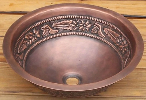 Раковина медная Bronze de Luxe R108, цвет - Plum (сливовый), 42 х 42 х 15 см R108_plum Раковина медная Bronze de Luxe R108, цвет - Plum (сливовый), 42 х 42 х 15 см R108_plum