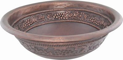 Раковина медная Bronze de Luxe R301, цвет - Oil Rubbed Bronze (потертая бронза), 42 х 42 х 15 см R301_oil_rubbed_bronze Раковина медная Bronze de Luxe R301, цвет - Oil Rubbed Bronze (потертая бронза), 42 х 42 х 15 см R301_oil_rubbed_bronze