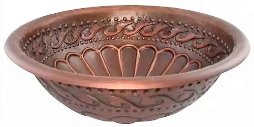 Раковина медная Bronze de Luxe R303, цвет - Coffee (кофейный), 42 х 42 х 15 см R303_Coffee Раковина медная Bronze de Luxe R303, цвет - Coffee (кофейный), 42 х 42 х 15 см R303_Coffee