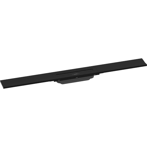 Решетка для водоотводящего желоба Hansgrohe RainDrain Flex, 80 см, укорачиваемая 56051670, матовый ч Решетка для водоотводящего желоба Hansgrohe RainDrain Flex, 80 см, укорачиваемая 56051670, матовый ч