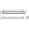 Решетка для водоотводящего желоба Hansgrohe RainDrain Match, 70 см, с регулировкой по высоте 5603780 Решетка для водоотводящего желоба Hansgrohe RainDrain Match, 70 см, с регулировкой по высоте 5603780