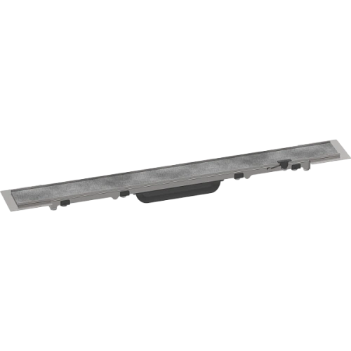 Решетка для водоотводящего желоба Hansgrohe RainDrain Rock, 60 см, укорачиваемая, для облицовки плитку 56029000. Решетка для водоотводящего желоба Hansgrohe RainDrain Rock, 60 см, укорачиваемая, для облицовки плитку 56029000.