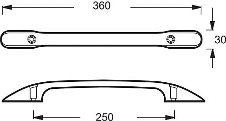 Ручки для ванны Jacob Delafon Melanie Diapason E75114-CP Ручки для ванны Jacob Delafon Melanie Diapason E75114-CP