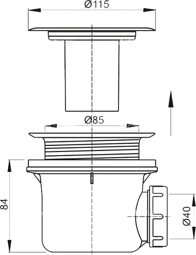Сифон для поддона RGW A-048 36241148-03 Сифон для поддона RGW A-048 36241148-03