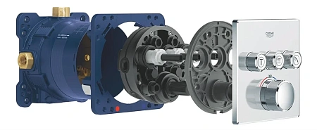 Скрытая часть GROHE Rapido SmartBox для вентилей, смесителей и термостатических смесителей Grohtherm 35600000 Скрытая часть GROHE Rapido SmartBox для вентилей, смесителей и термостатических смесителей Grohtherm 35600000