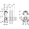 Скрытая часть запорного вентиля Hansgrohe Axor ShowerSolutions 10971180 Скрытая часть запорного вентиля Hansgrohe Axor ShowerSolutions 10971180