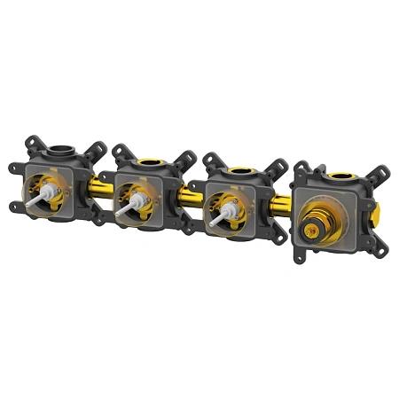 Скрытая часть смесителя Remer Thermoset RRBOX99D3P на 3 выхода Скрытая часть смесителя Remer Thermoset RRBOX99D3P на 3 выхода