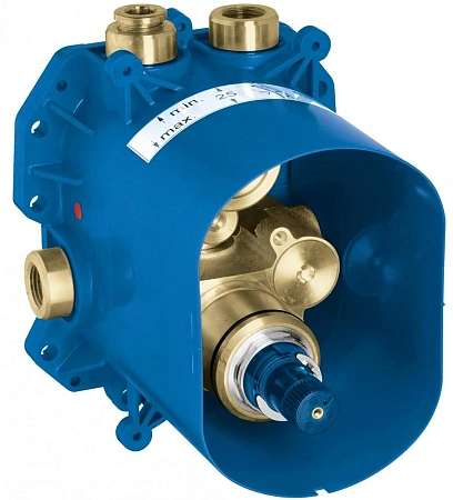 Скрытая часть центрального термостатического смесителя GROHE Rapido T, хром (35500000) Скрытая часть центрального термостатического смесителя GROHE Rapido T, хром (35500000)