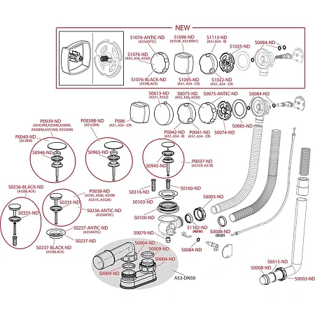 Слив-перелив AlcaPlast A55BLACK черный матовый Слив-перелив AlcaPlast A55BLACK черный матовый