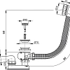 Слив-перелив AlcaPlast A55K-80 800 мм Слив-перелив AlcaPlast A55K-80 800 мм