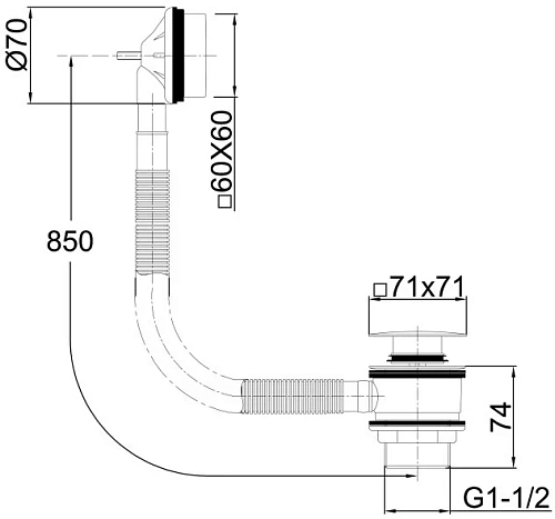 Слив-перелив Allen Brau Infinity 5.21028-00 Слив-перелив Allen Brau Infinity 5.21028-00