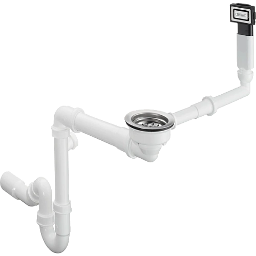 Слив-перелив Hansgrohe с ручным управлением для гранитной мойки с одной чашей D16-10 43927000, хром Слив-перелив Hansgrohe с ручным управлением для гранитной мойки с одной чашей D16-10 43927000, хром