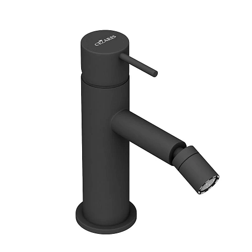 Смеситель для биде CEZARES LEAF-BSM-L-NOP с донным клапаном, черный матовый Смеситель для биде CEZARES LEAF-BSM-L-NOP с донным клапаном, черный матовый