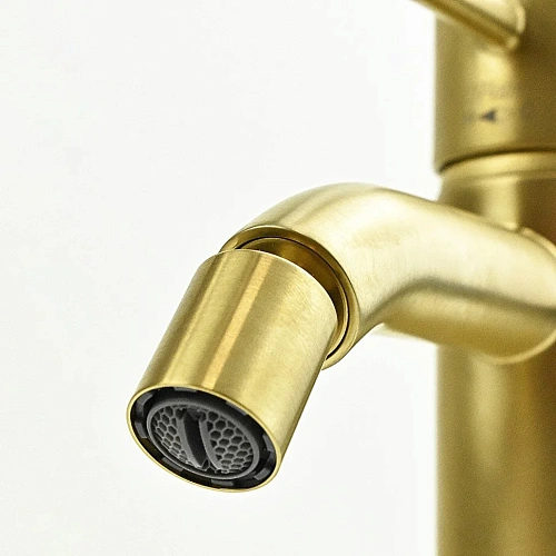 Смеситель для биде Paini Cox 78PJ304O без донного клапана, золото матовое Смеситель для биде Paini Cox 78PJ304O без донного клапана, золото матовое