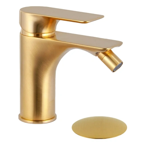 Смеситель для биде Remer Infinity I20BG, золото брашированное Смеситель для биде Remer Infinity I20BG, золото брашированное